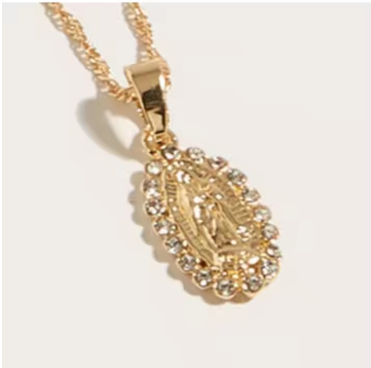 lessed Mother Pendant Necklace — Catholic Mary Devotional Jewelry for Women