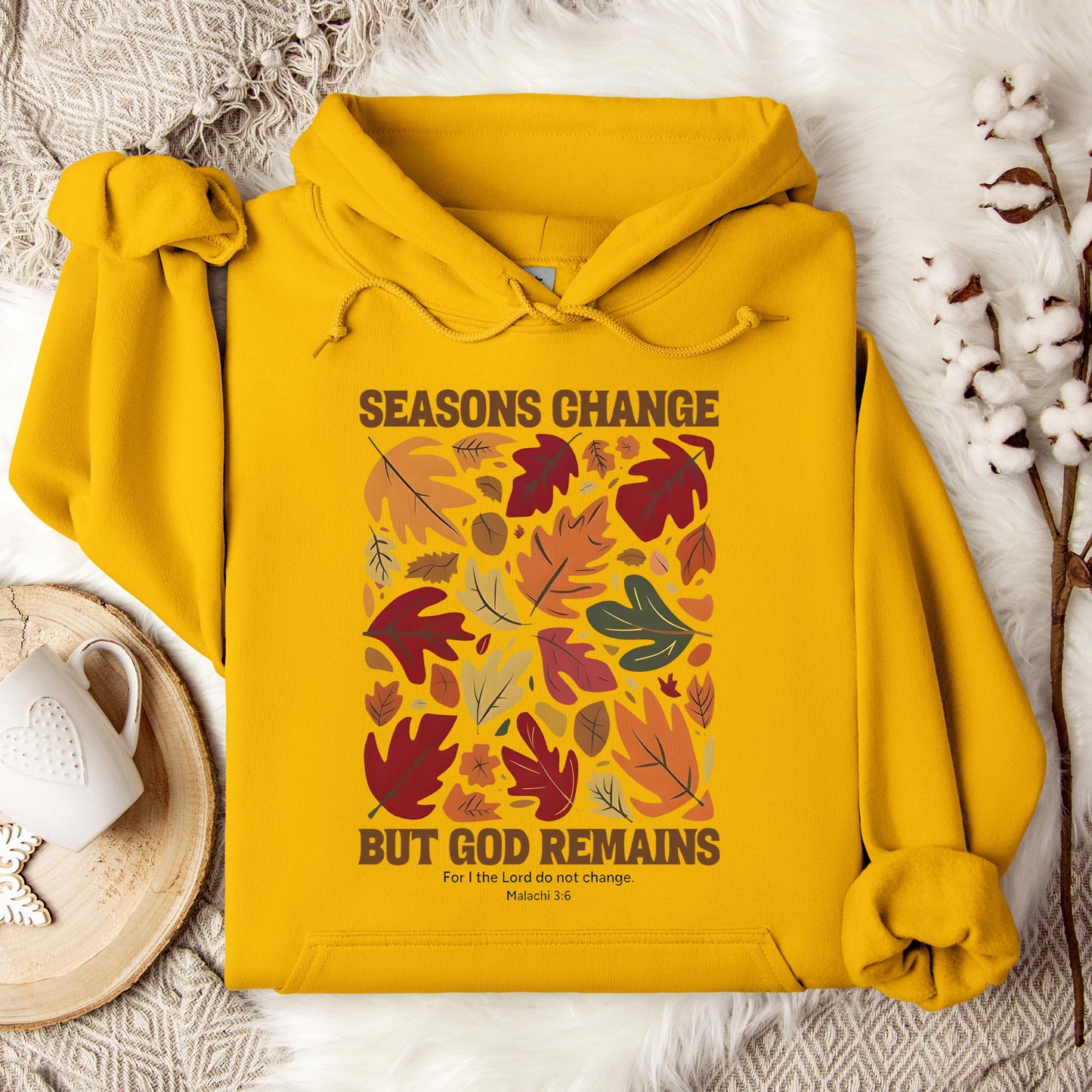 Season Change But God Remains Malachi 3.6 Hoodie
