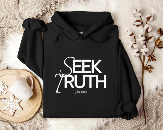 Seek Truth Find Jesus Hoodie