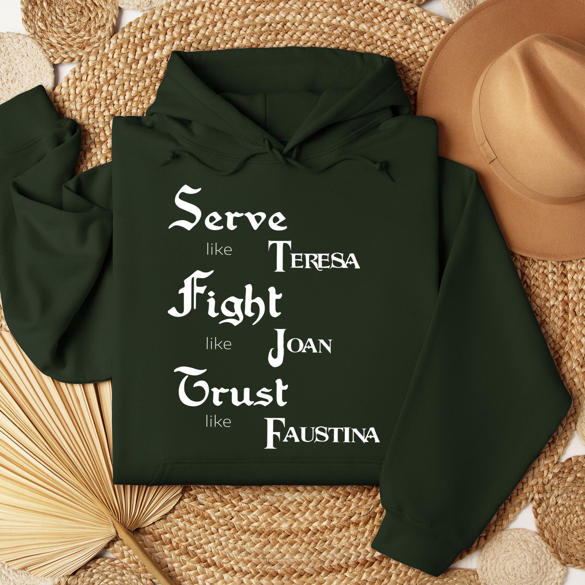 Serve Like Teresa Fight Like Joan Trust Like Faustina 01