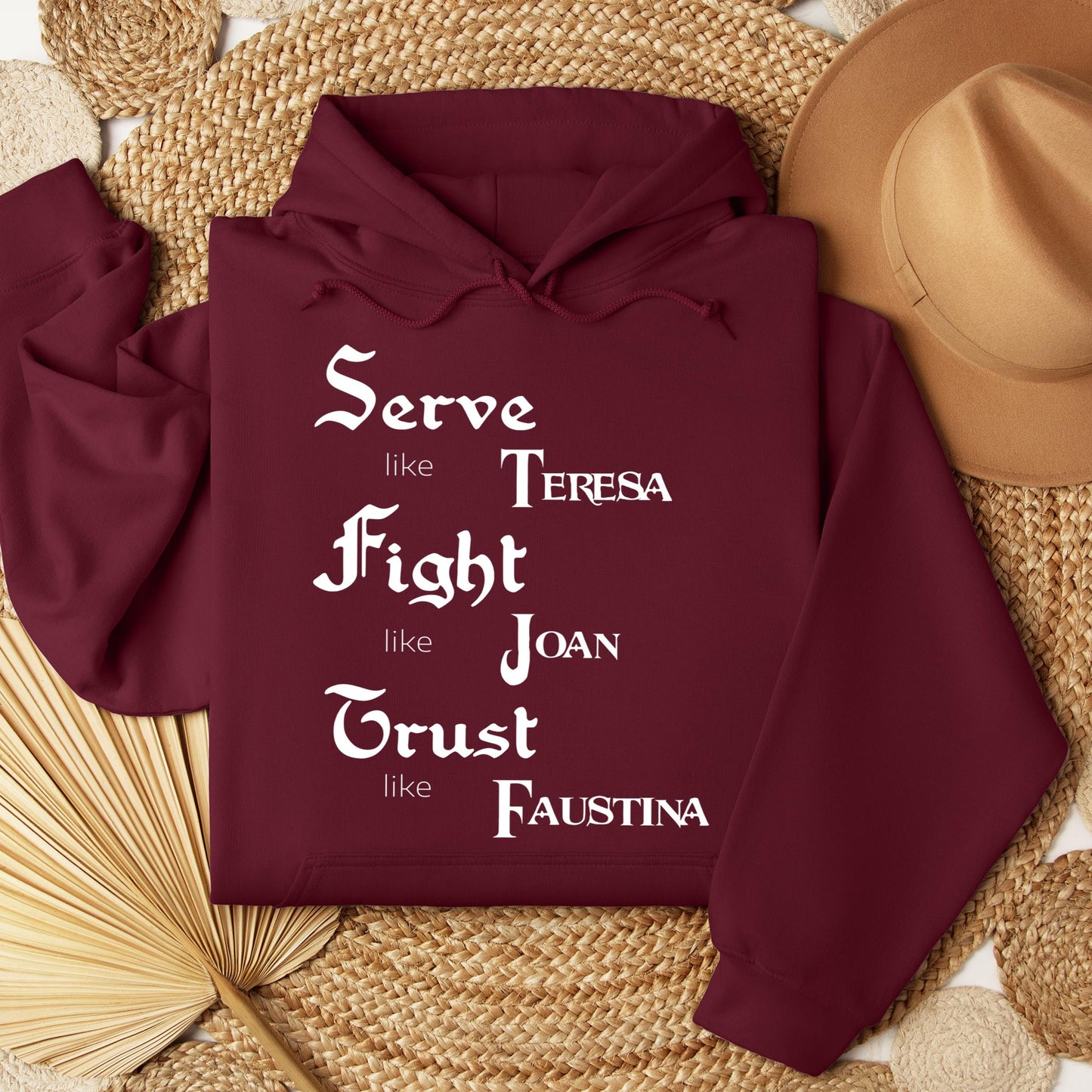 Serve Like Teresa Fight Like Joan Trust Like Faustina 01