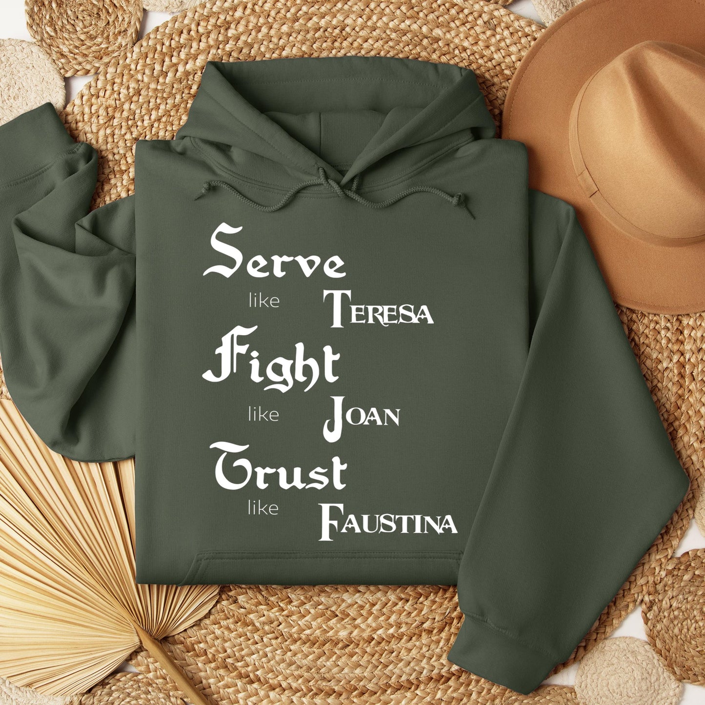 Serve Like Teresa Fight Like Joan Trust Like Faustina 01