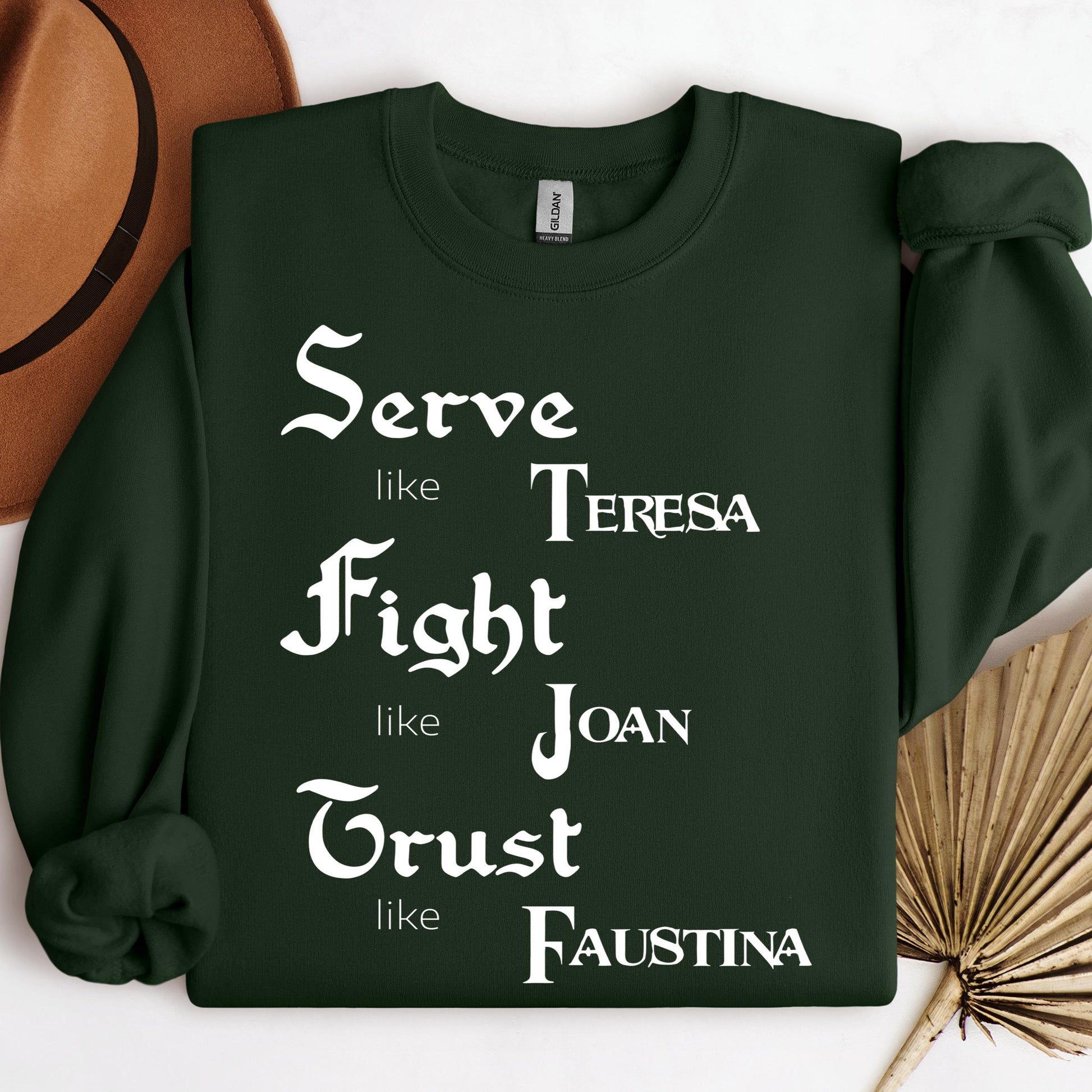 Serve Like Teresa Fight Like Joan Trust Like Faustina 01