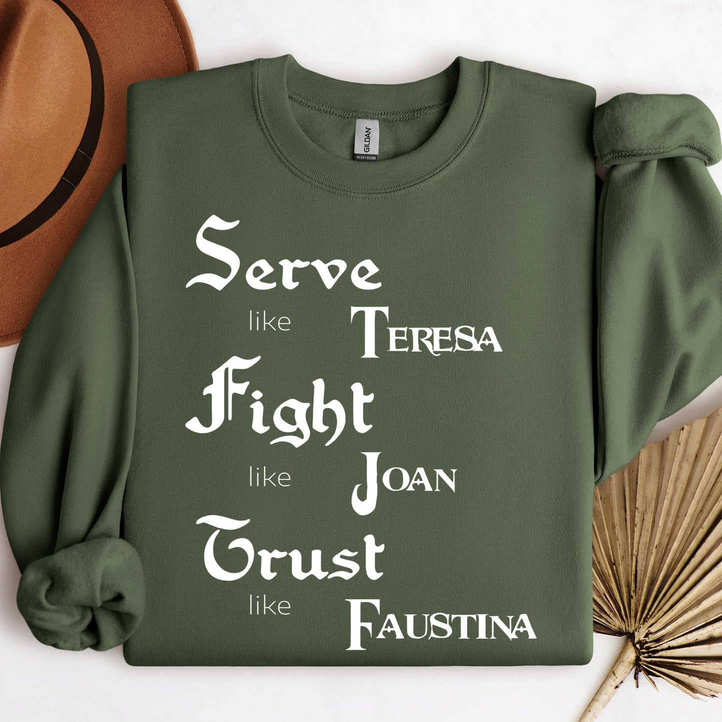 Serve Like Teresa Fight Like Joan Trust Like Faustina 01