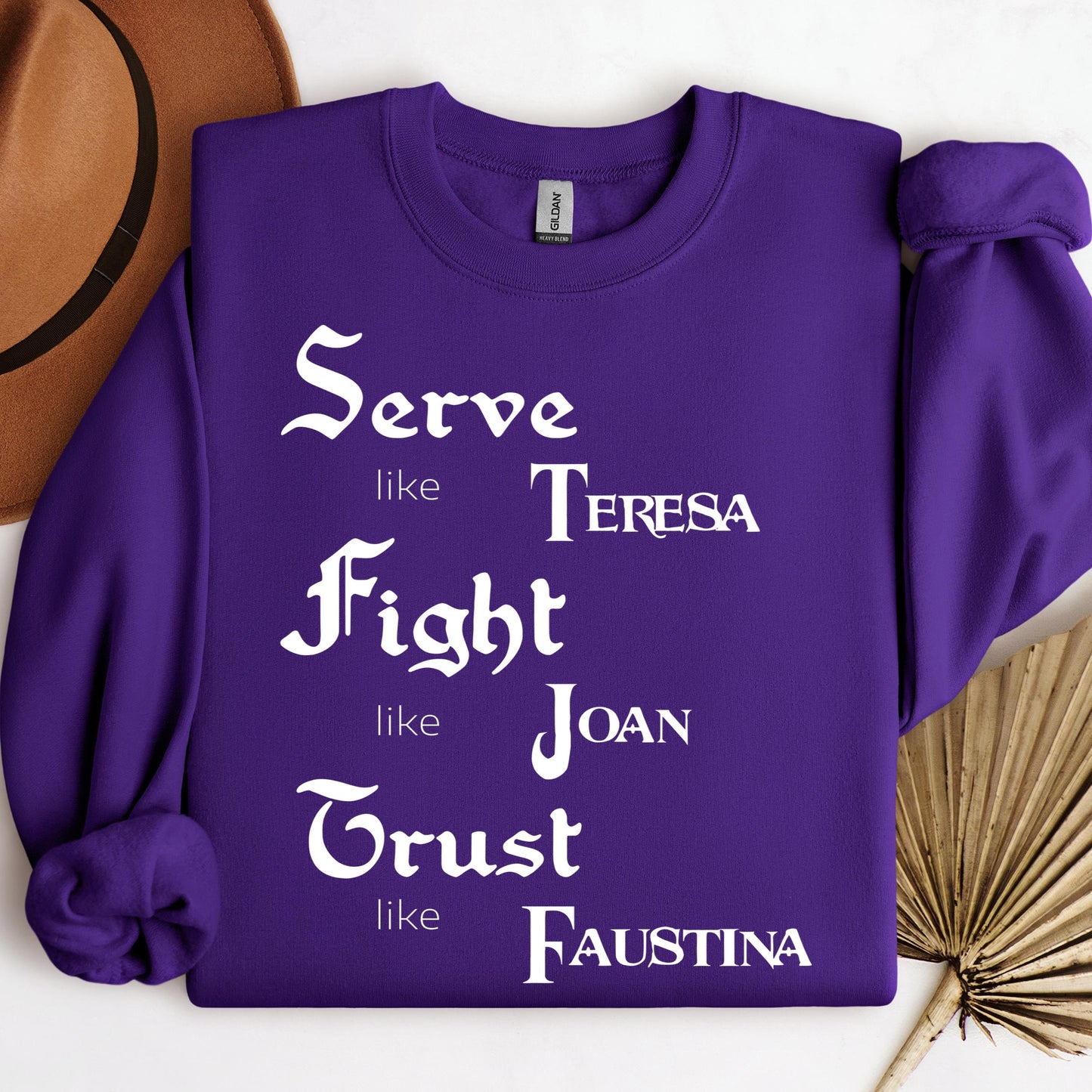 Serve Like Teresa Fight Like Joan Trust Like Faustina 01