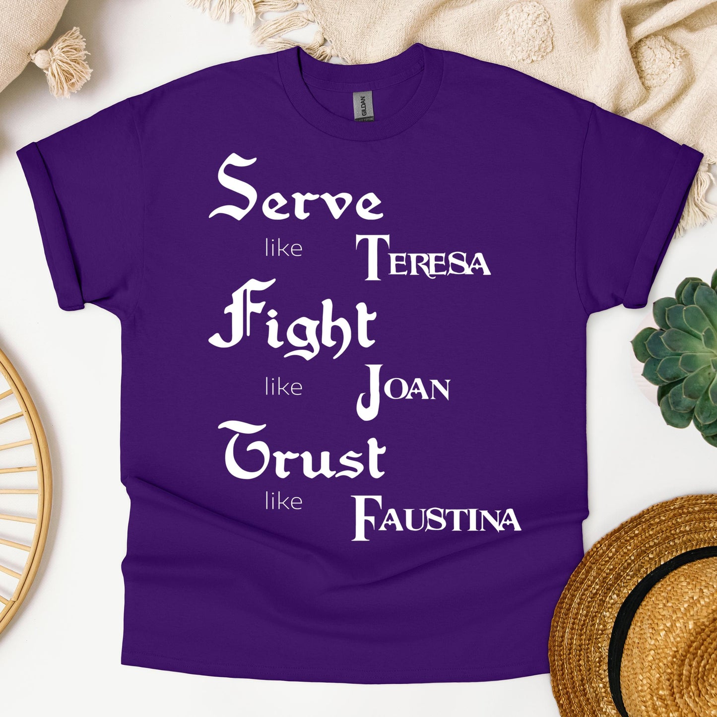 Serve Like Teresa Fight Like Joan Trust Like Faustina 01