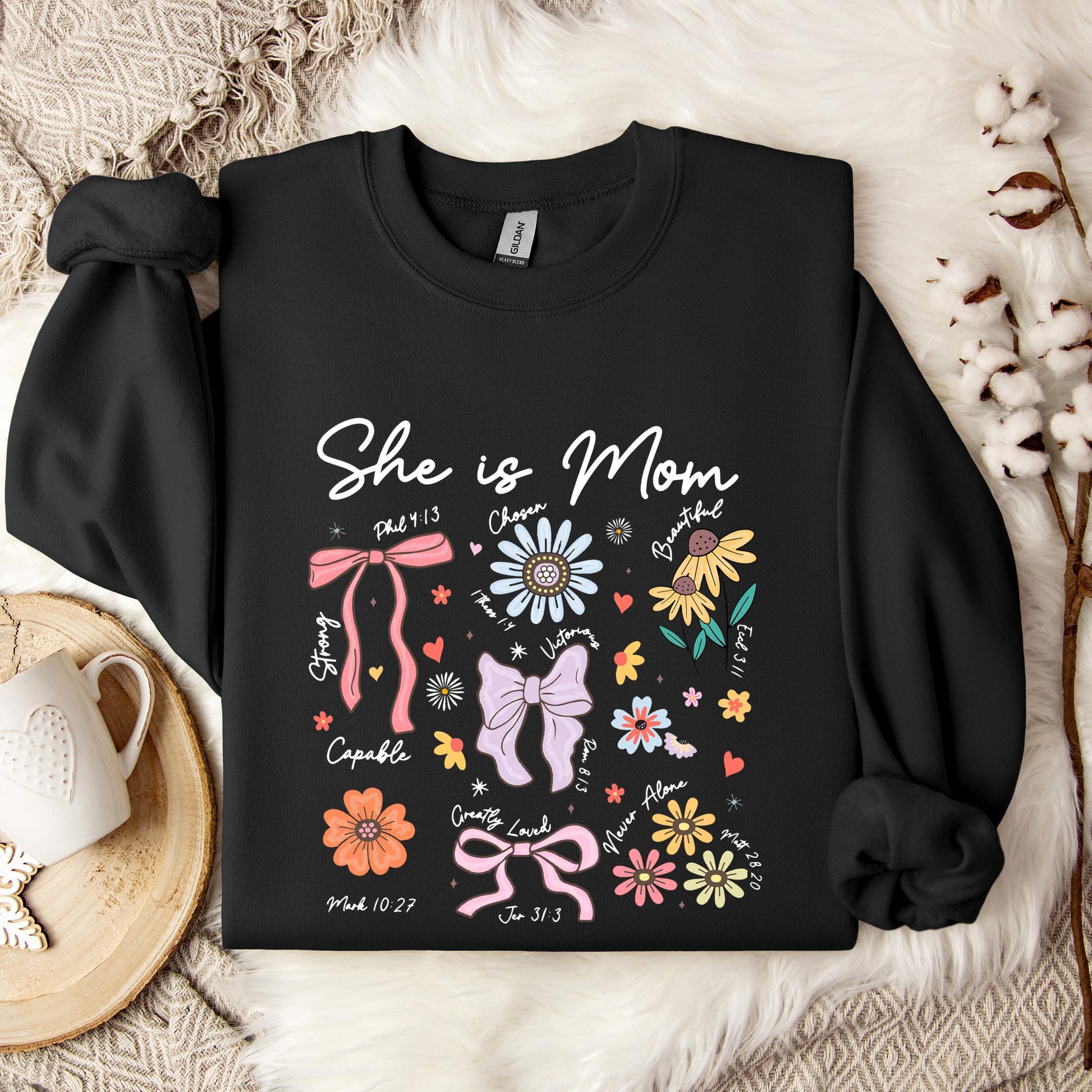 She Is Mom Sweatshirt