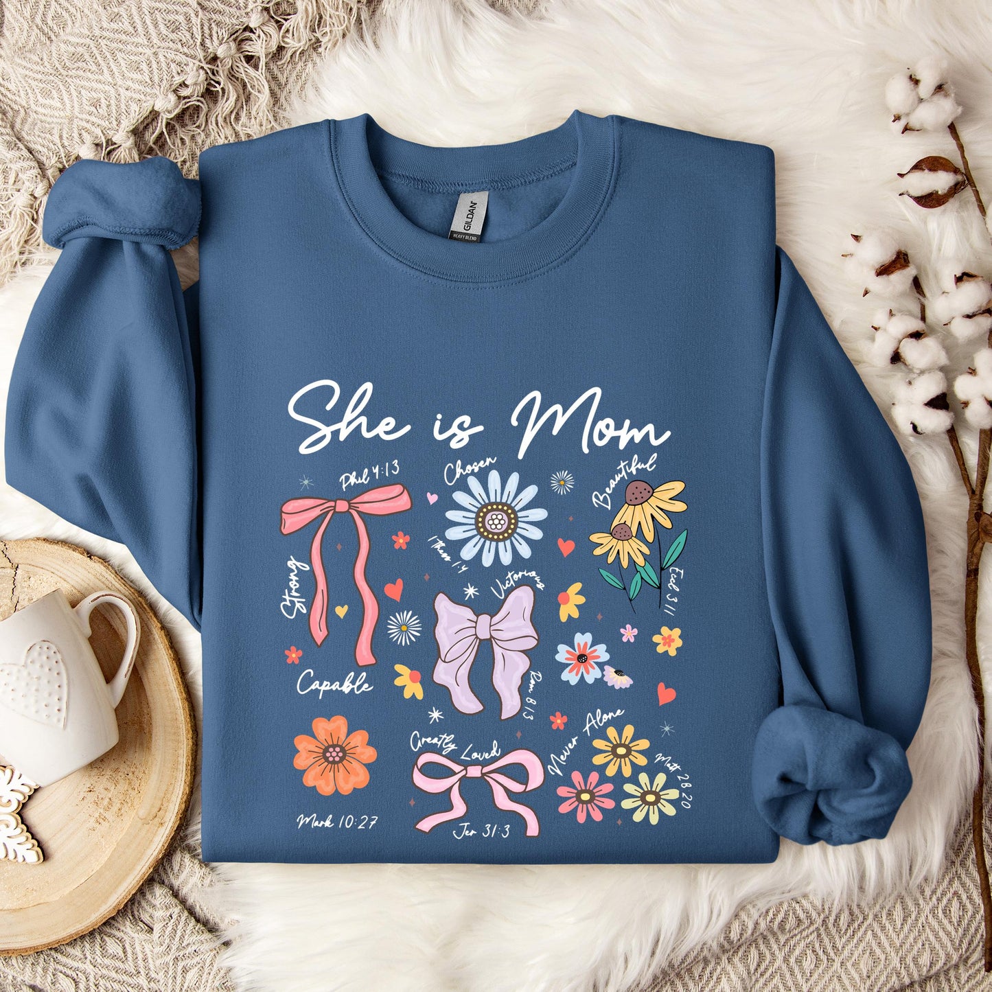 She Is Mom Sweatshirt