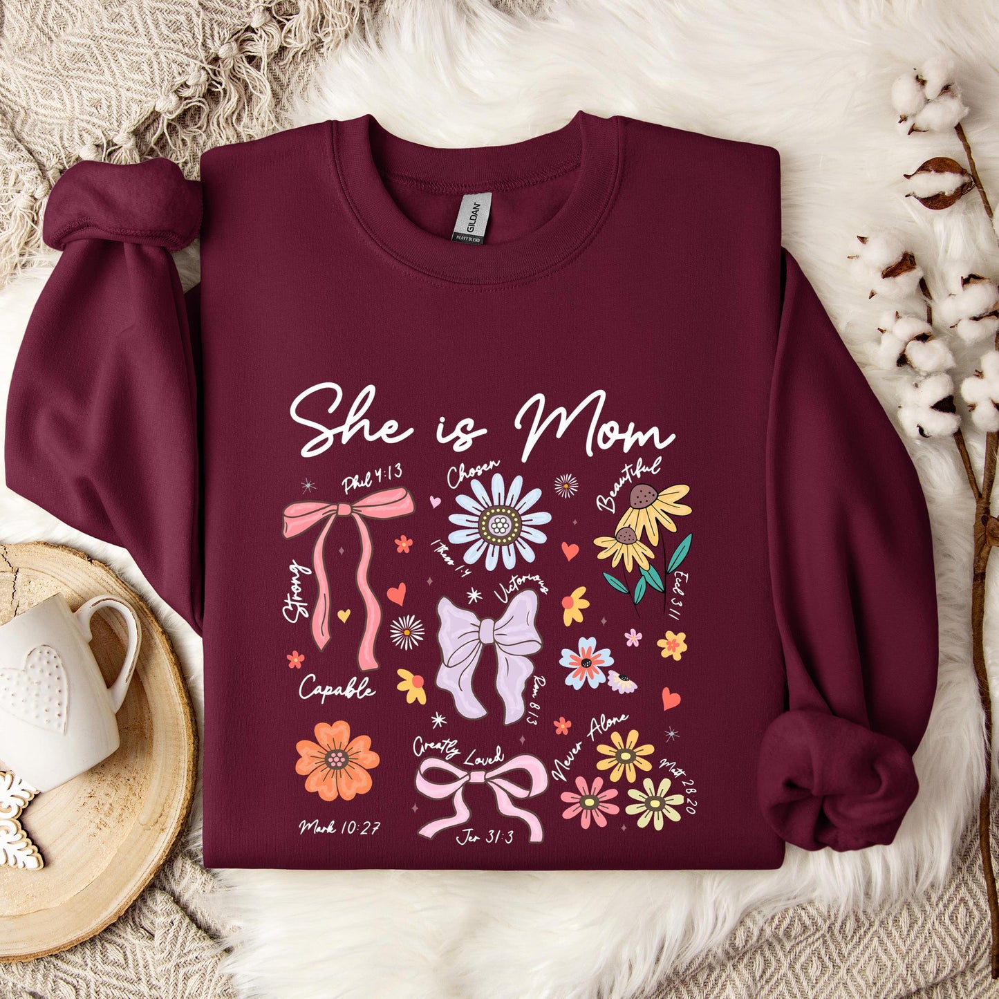 She Is Mom Sweatshirt