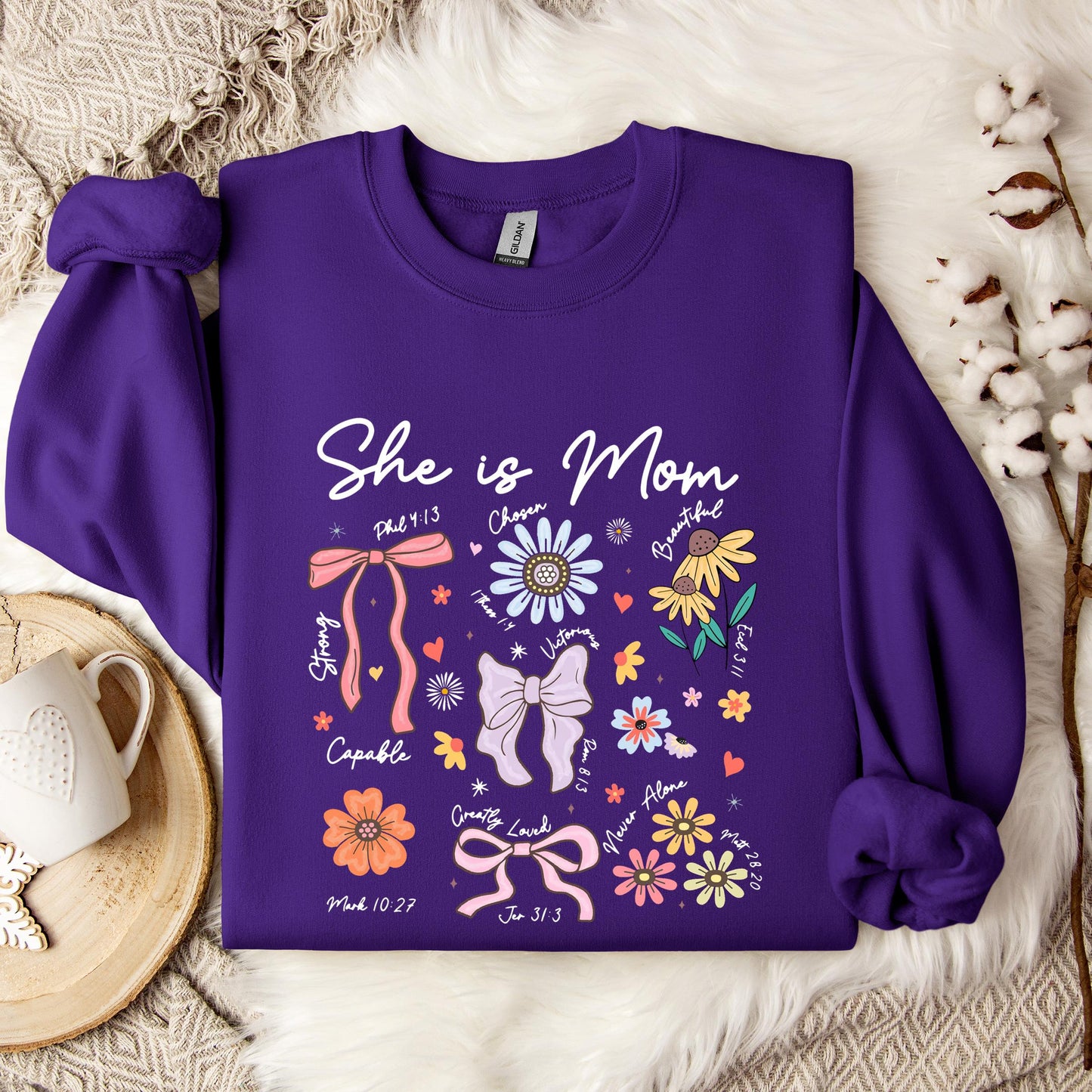 She Is Mom Sweatshirt
