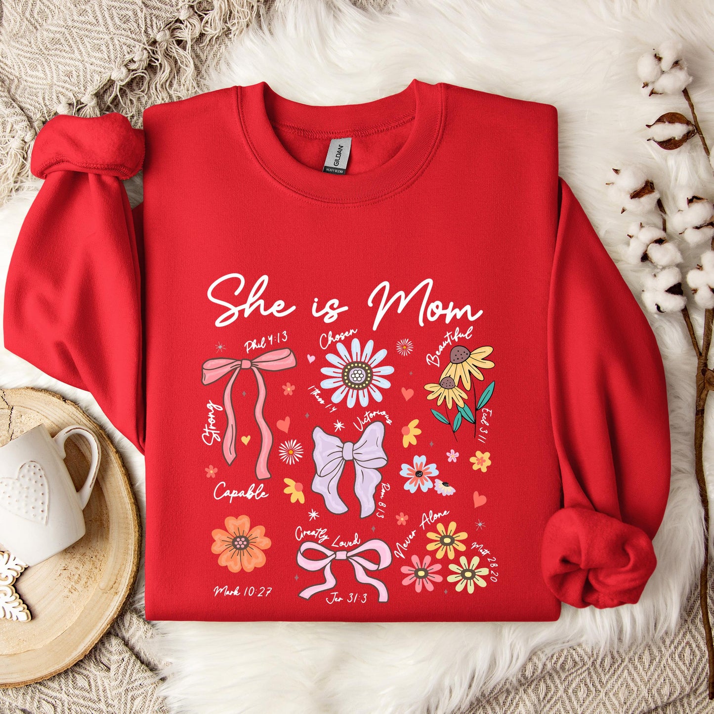 She Is Mom Sweatshirt