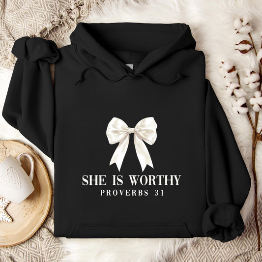 She Is Worthy Proverbs 31 Hoodie