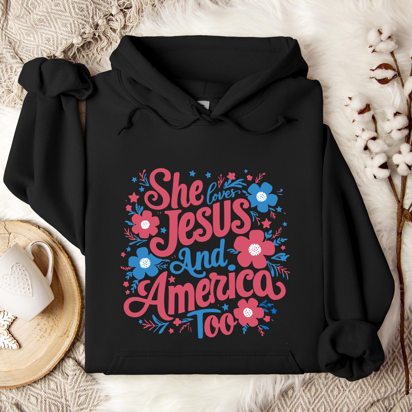 She Loves Jesus And America Too 02 Hoodie