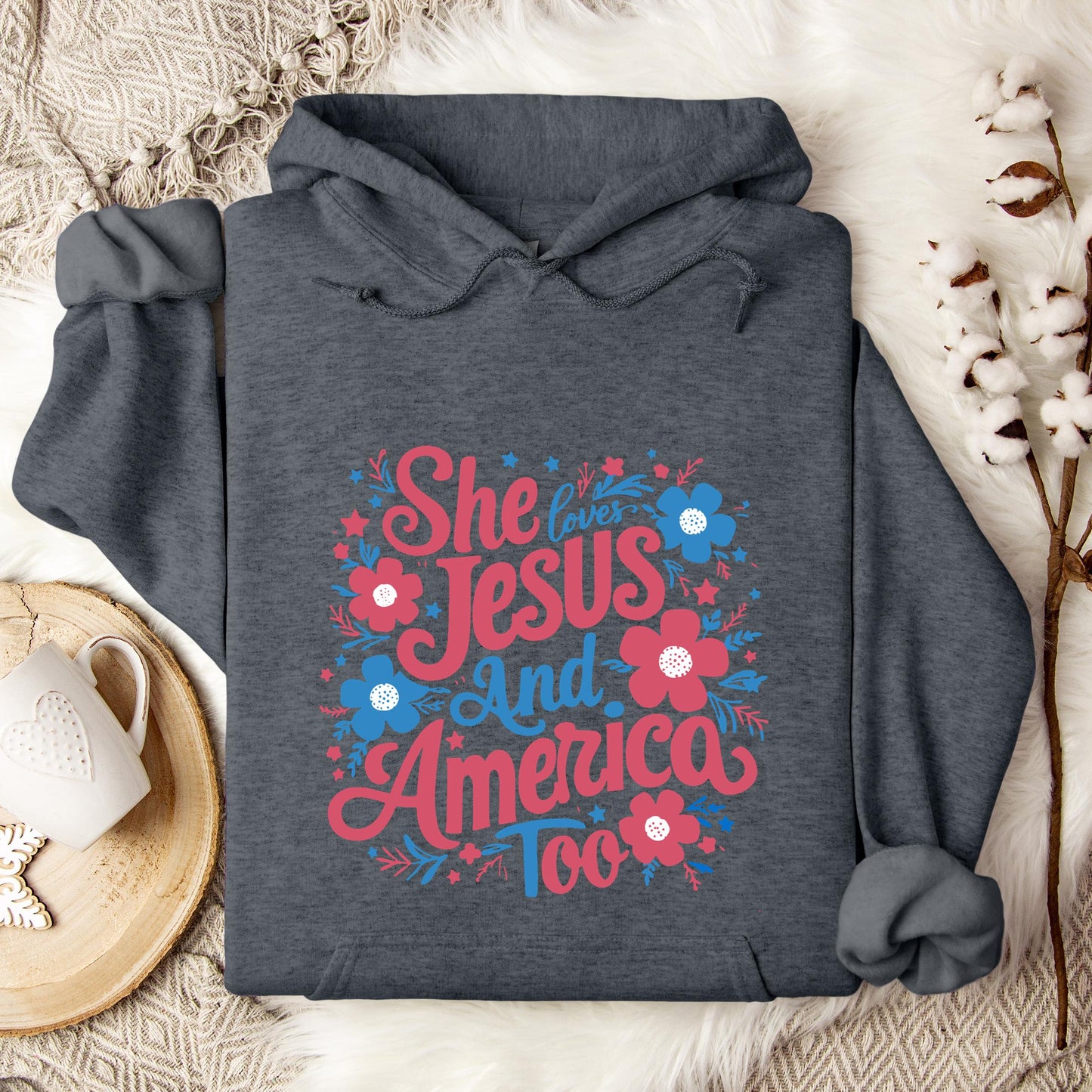 She Loves Jesus And America Too 02 Hoodie