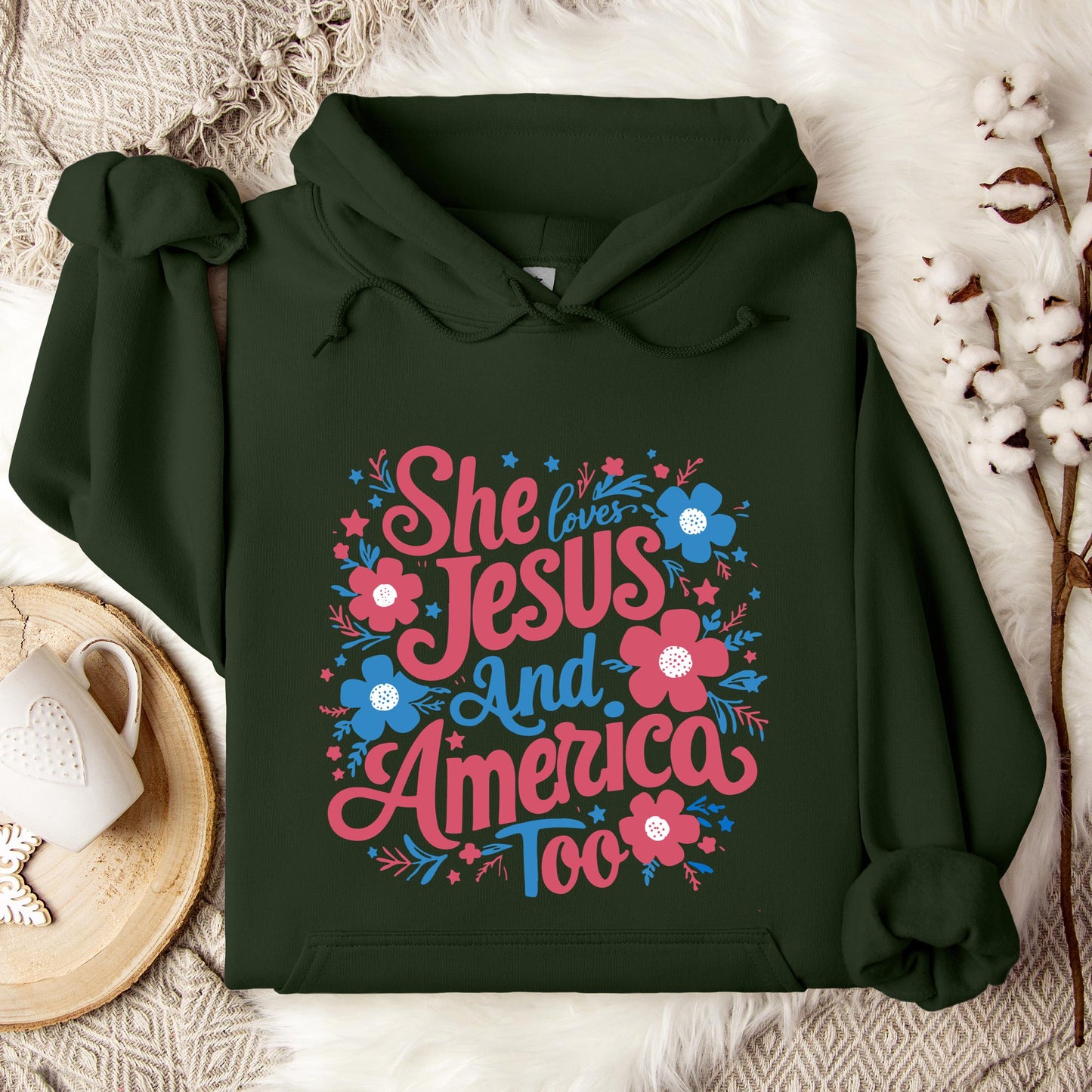She Loves Jesus And America Too 02 Hoodie