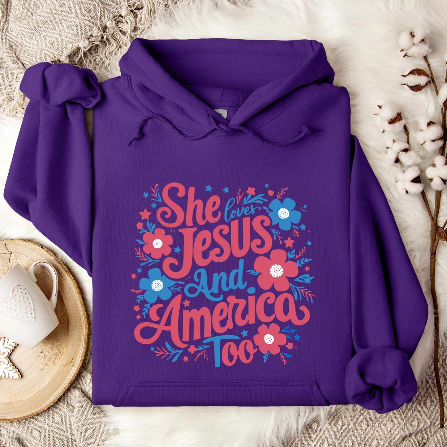 She Loves Jesus And America Too 02 Hoodie