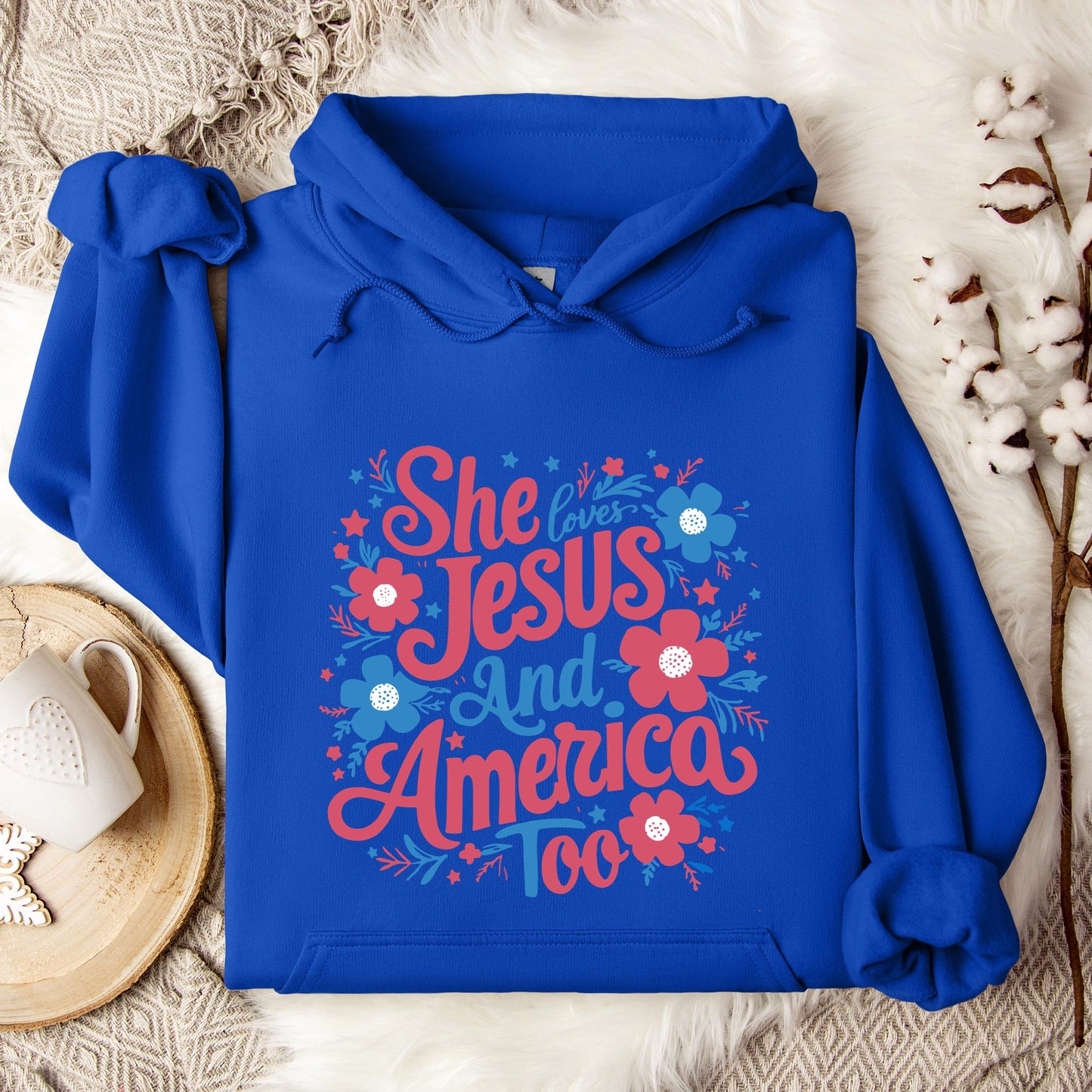 She Loves Jesus And America Too 02 Hoodie