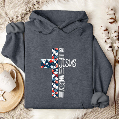 She Loves Jesus And America Too 03 Hoodie