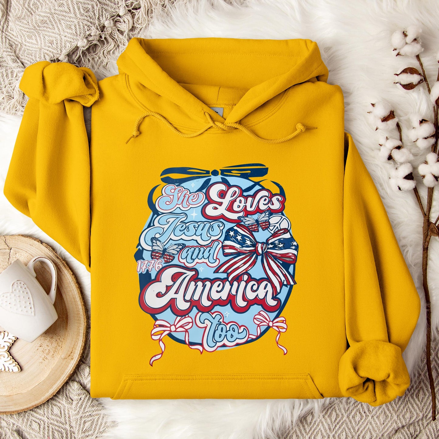 She Loves Jesus And America Too 04 Hoodie