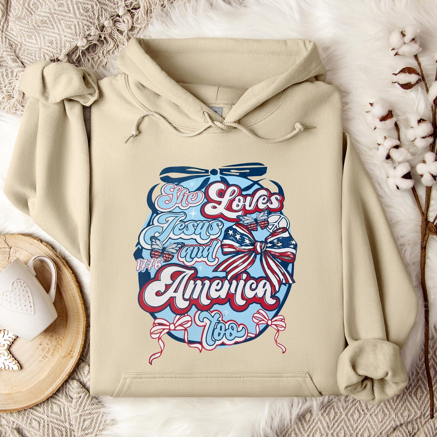 She Loves Jesus And America Too 04 Hoodie