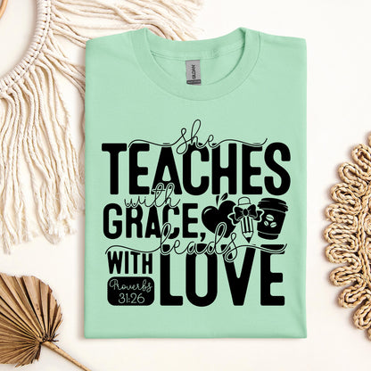She Teaches With Grace Beads With Love Proverbs 31.26 01