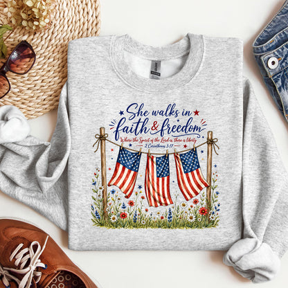 She Walks In Faith Freedom 2 Corinthians 3.17 01