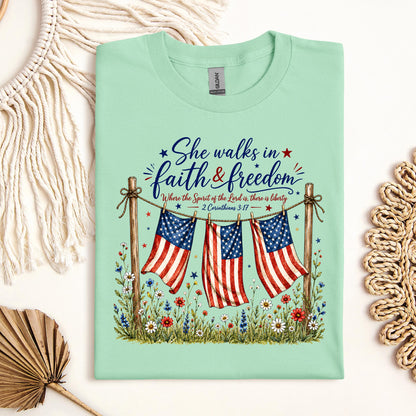 She Walks In Faith Freedom 2 Corinthians 3.17 01