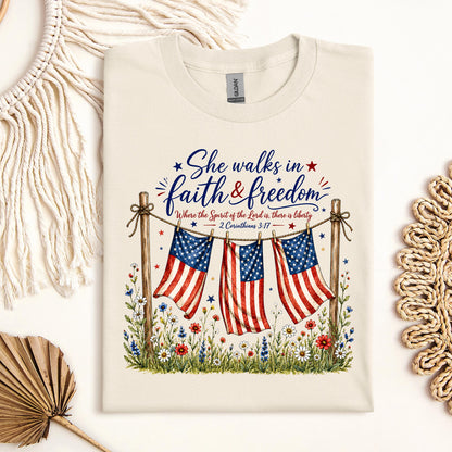 She Walks In Faith Freedom 2 Corinthians 3.17 01