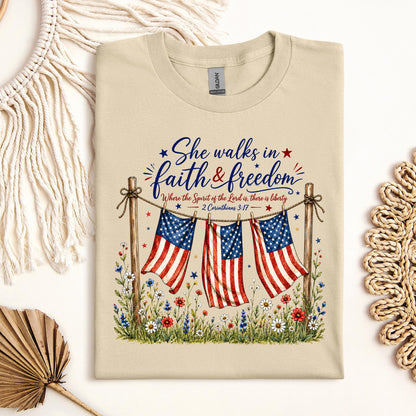 She Walks In Faith Freedom 2 Corinthians 3.17 01