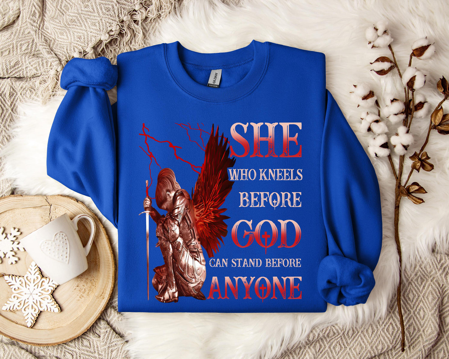 She Who Kneels Before God Can Stand Before Anyone Sweatshirt
