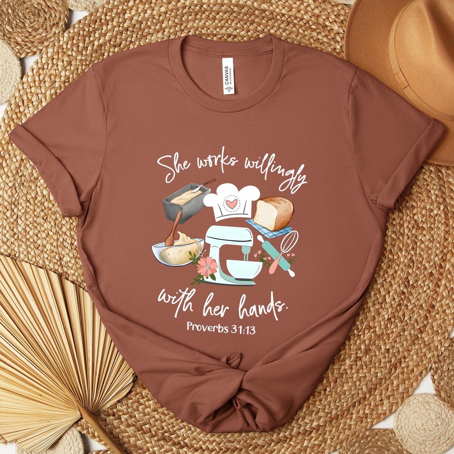 She Works Willingly With Her Hands Proverbs 31.13 Premium T-shirt
