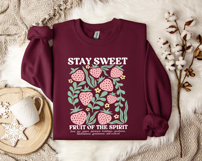 Stay Sweet Fruit Of The Spirit Sweatshirt