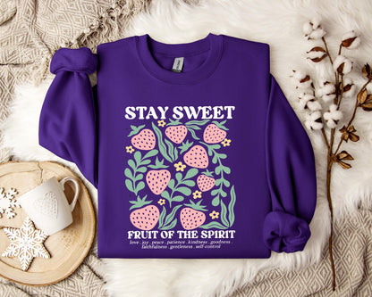 Stay Sweet Fruit Of The Spirit Sweatshirt