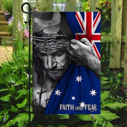 Jesus Flag Jesus Faith Over Fear Australian Flag