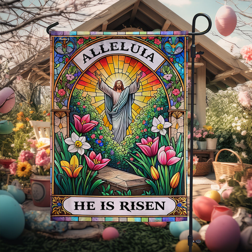 FLAGWIX  Jesus Christ Easter He Is Risen Resurrection Flag