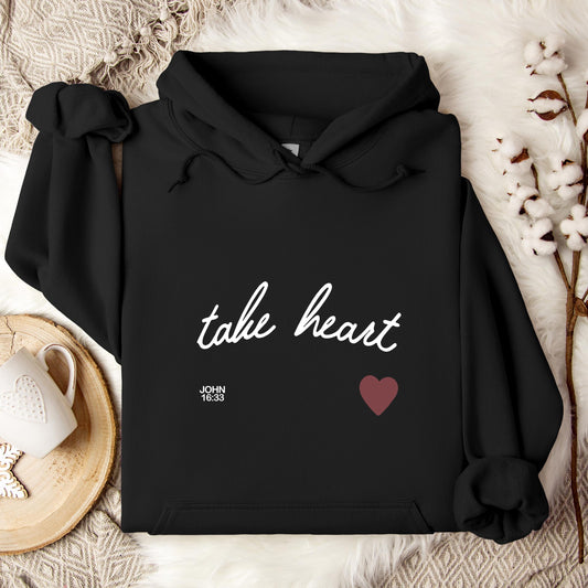 Take Heart John 16.33 Hoodie