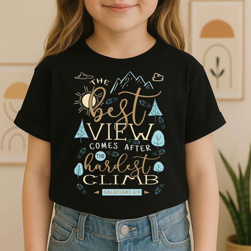 The Best View Comes After The Hardest Climb Galatians 6.9 01