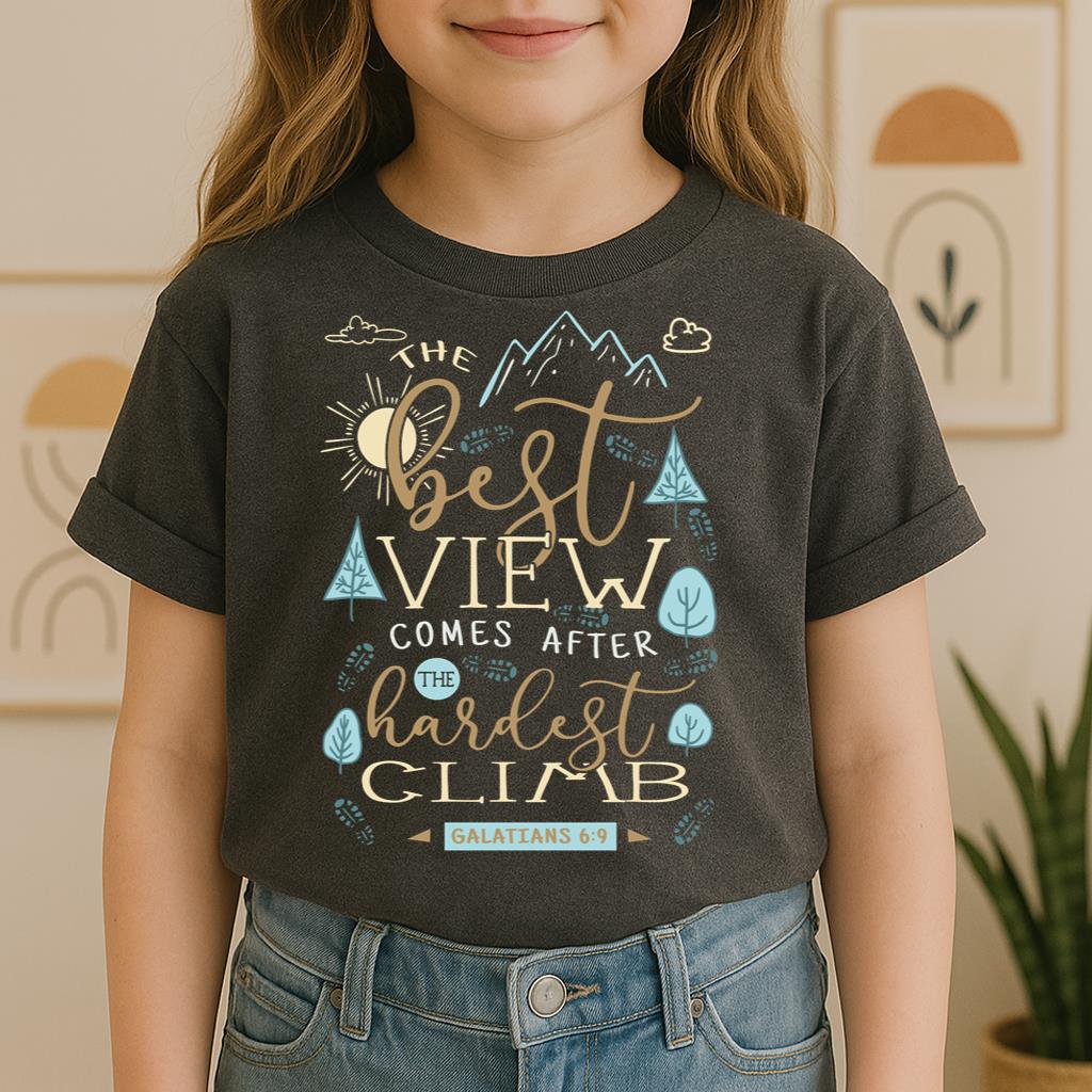 The Best View Comes After The Hardest Climb Galatians 6.9 01