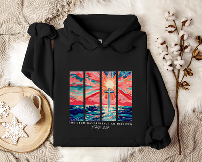 The Cross Has Spoken I Am Forgiven 1 Peter 2.24 Hoodie