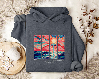 The Cross Has Spoken I Am Forgiven 1 Peter 2.24 Hoodie