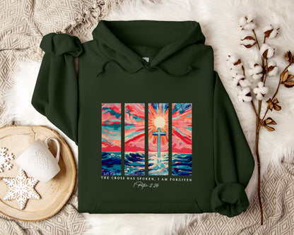 The Cross Has Spoken I Am Forgiven 1 Peter 2.24 Hoodie