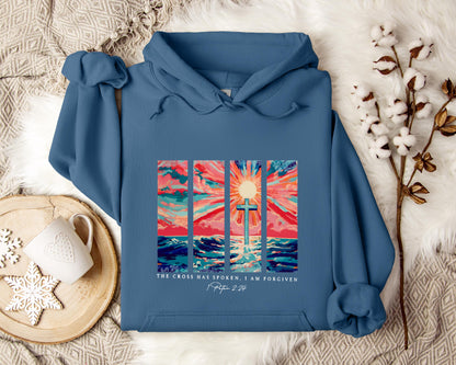 The Cross Has Spoken I Am Forgiven 1 Peter 2.24 Hoodie