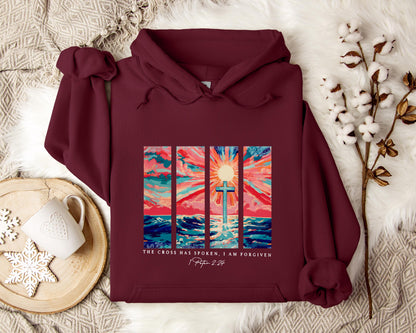 The Cross Has Spoken I Am Forgiven 1 Peter 2.24 Hoodie