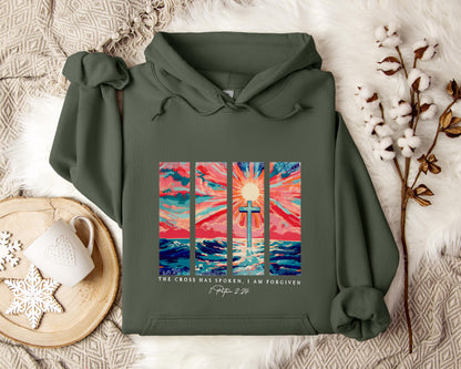 The Cross Has Spoken I Am Forgiven 1 Peter 2.24 Hoodie