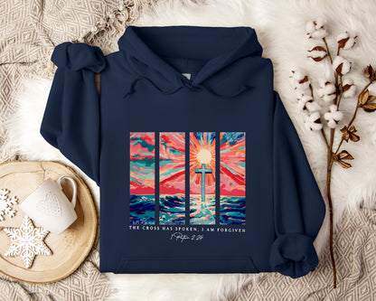 The Cross Has Spoken I Am Forgiven 1 Peter 2.24 Hoodie