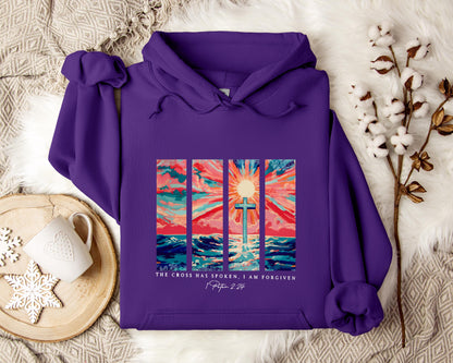 The Cross Has Spoken I Am Forgiven 1 Peter 2.24 Hoodie
