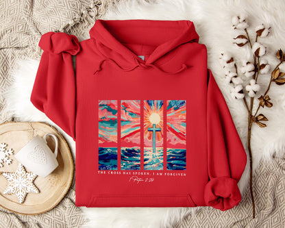 The Cross Has Spoken I Am Forgiven 1 Peter 2.24 Hoodie