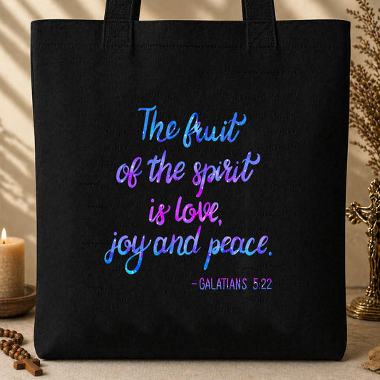 The Fruit Of The Spirit Is Love Joy Peace 02 Tote Bag