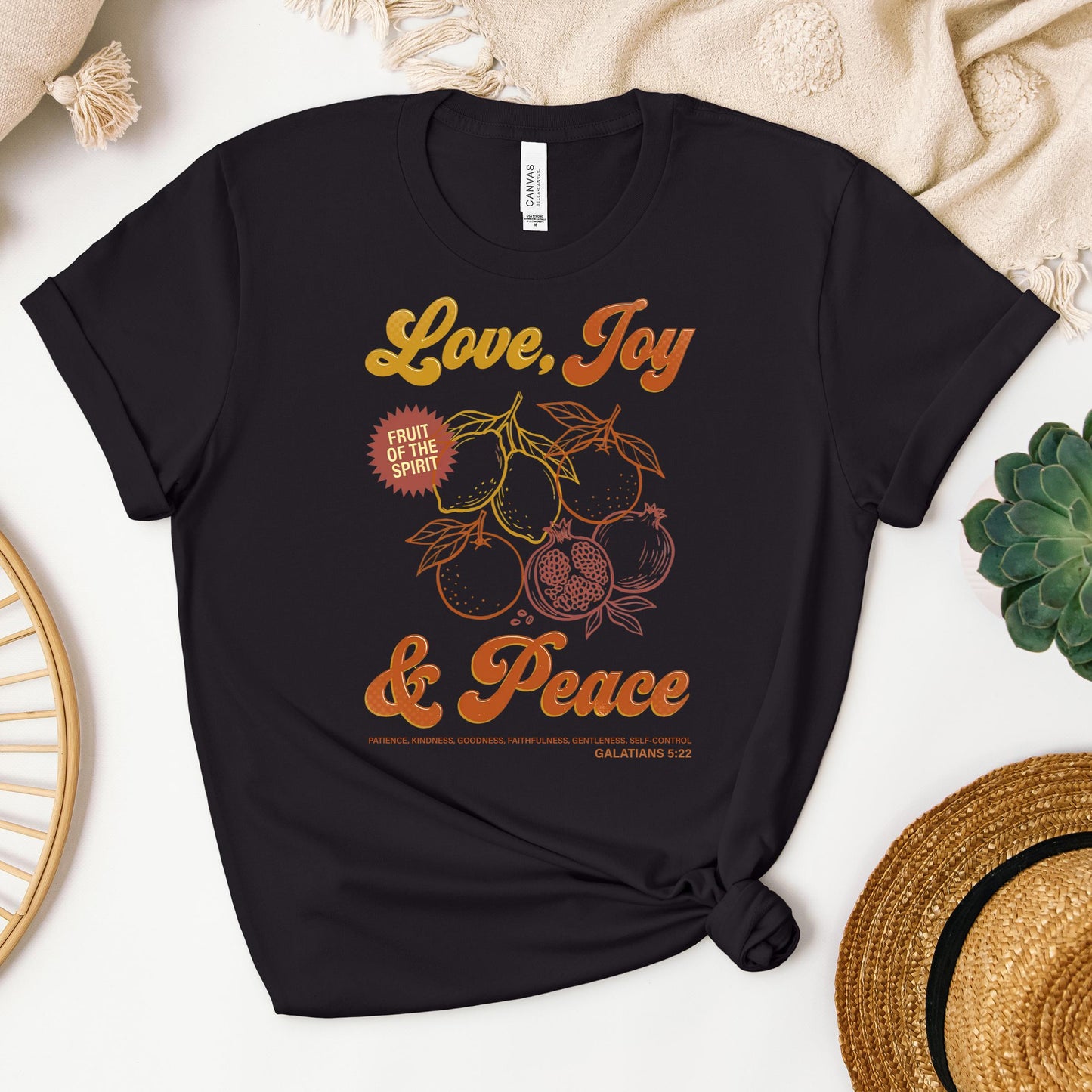 The Fruit Of The Spirit Is Love Joy Peace Patience Kindness Goodness Faithfulness Gentleness Self-control Galatians 5.22 01