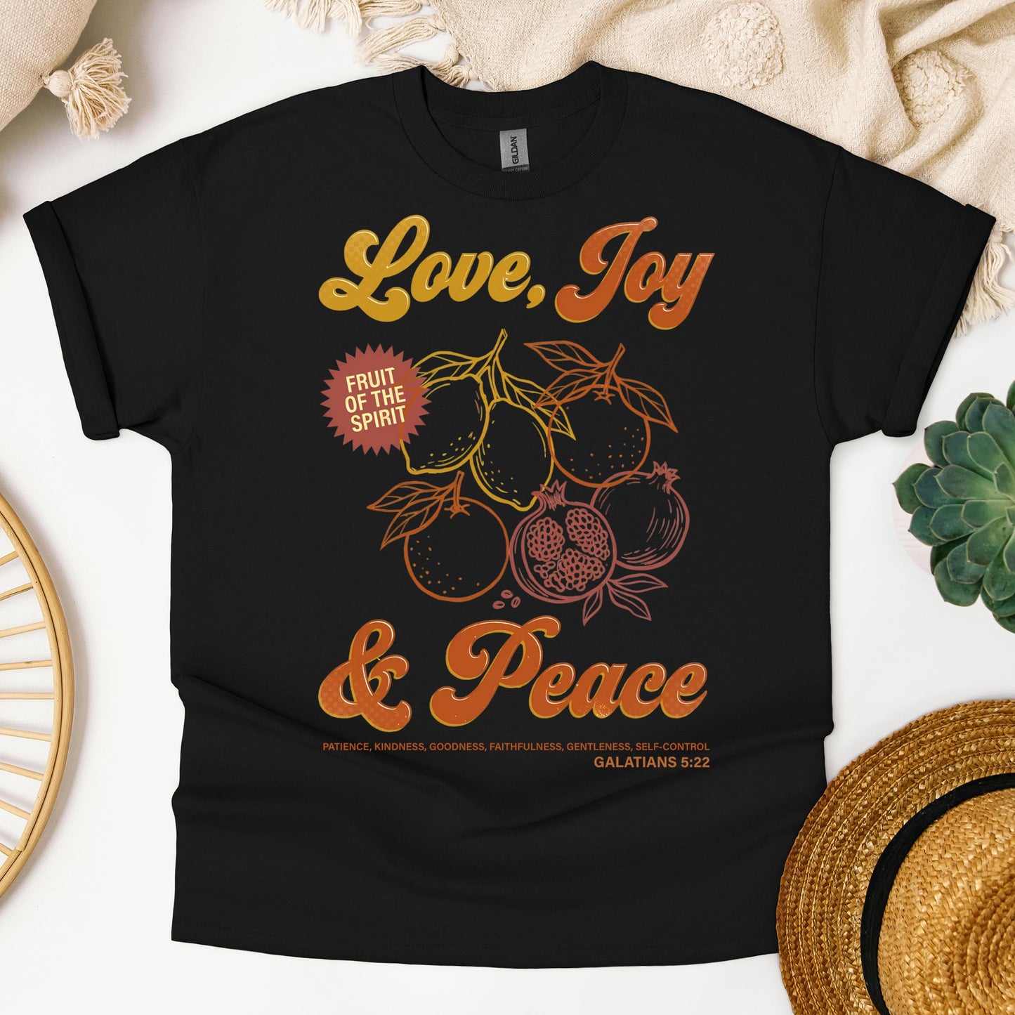 The Fruit Of The Spirit Is Love Joy Peace Patience Kindness Goodness Faithfulness Gentleness Self-control Galatians 5.22 01